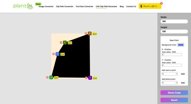 css clip path generator